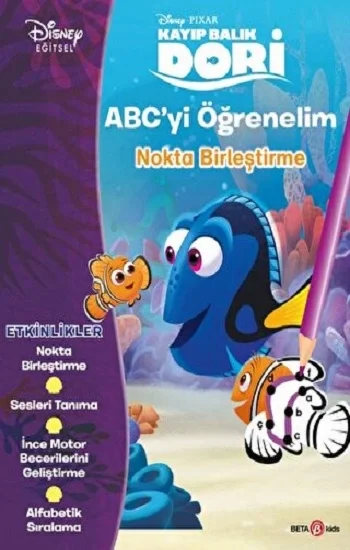 DİSNEY PIXAR KAYIP BALIK DORİ ABCYİ ÖĞRENELİM NOKTALARI BİRLEŞTİRME