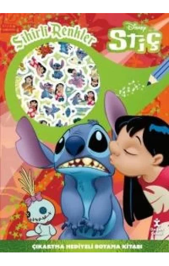 Disney Stiç - Sihirli Renkler Çıkartma Hediyeli Boyama Kitabı