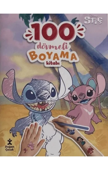 Disney Stitch - 100 Dövmeli Boyama Kitabı