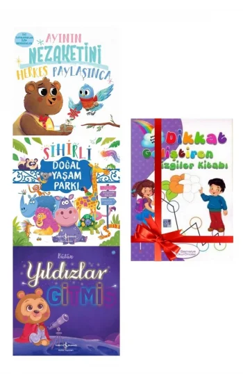 Doğal Yaşam Parkı - Bütün Yıldızlar Gitmiş - Ayının Nezaketini Herkes Paylaşınca - 4 Kitap Set