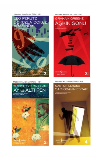 Dokuzla Dokuz Arasında + Aşkın Sonu + Ay Ve Altı Peni + Sarı Odanın Esrarı- 4 Kitap Set