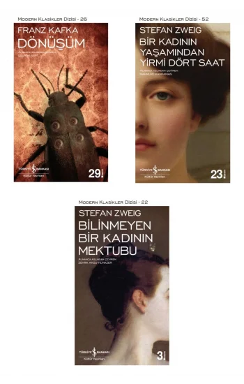 Dönüşüm + Bir Kadının Yaşamından Yirmi Dört Saat + Bilinmeyen Bir Kadının Mektubu- 3 Kitap Set