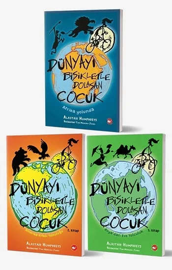 Dünyayı Bisikletle Dolaşan Çocuk Seti (3 Kitap)