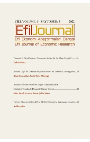 Efil Ekonomi Araştırmaları Dergisi;Cilt: 5 Sayı: 3