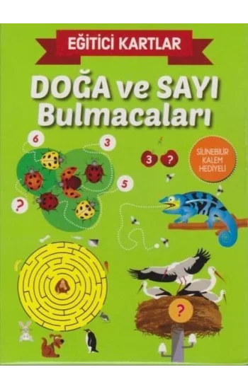 Eğitici Kartlar Doğa ve Sayı Bulmacaları