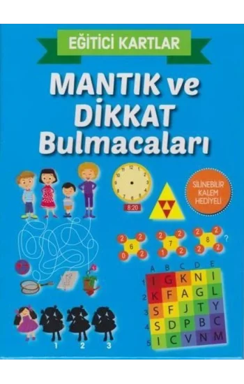 Eğitici Kartlar Mantık ve Dikkat Bulmacaları