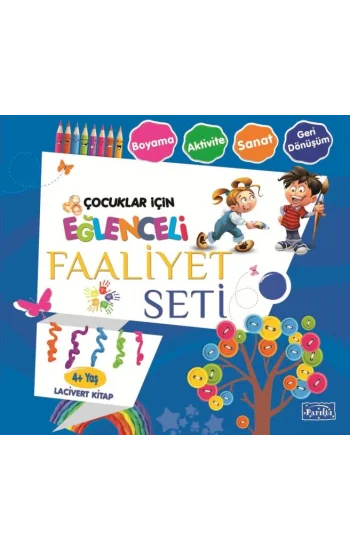 Eğlenceli Faaliyet Seti - Lacivert Kitap - 4+ Yaş