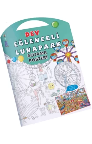 Eğlenceli Lunapark Dev Boyama Posteri