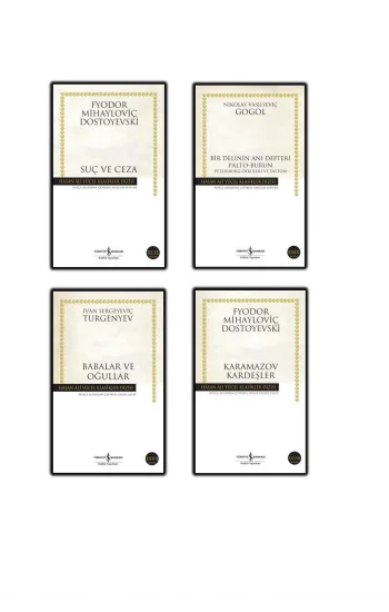En Çok Okunan 4 Kitap Set Suç Ve Ceza-bir Delinin Anı Defteri-babalar Ve Oğullar-karamazov Kardeşler
