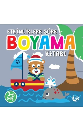 Etkinliklere Göre Boyama Kitabı - Gri