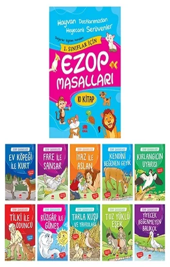 Ezop Masalları (10 Kitap)