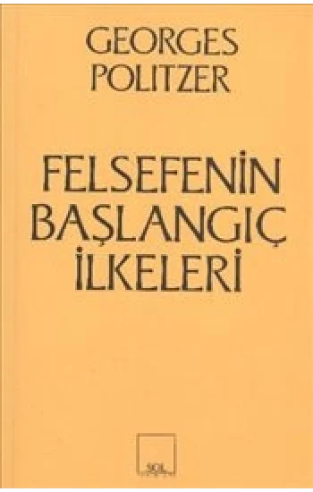 Felsefenin Başlangıç İlkeleri