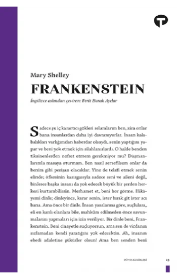 Frankenstein ya da Modern Prometheus