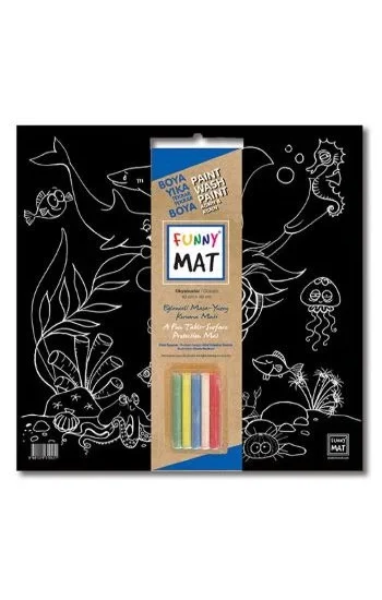 Funny Mat - Black Okyanus (Tebeşirli )