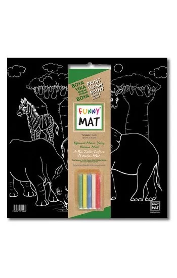 Funny Mat - Black Yeryüzü (Tebeşirli)