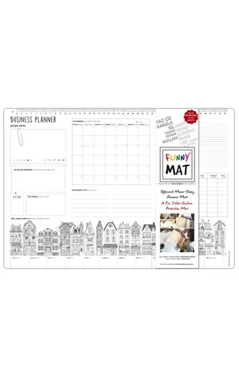 Funny Mat Çalışma Masam Business Planer Küçük Boy