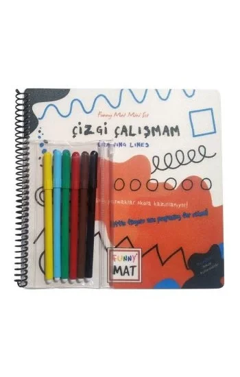 Funny Mat Çizgi Çalışmam Kalemli Mini Set