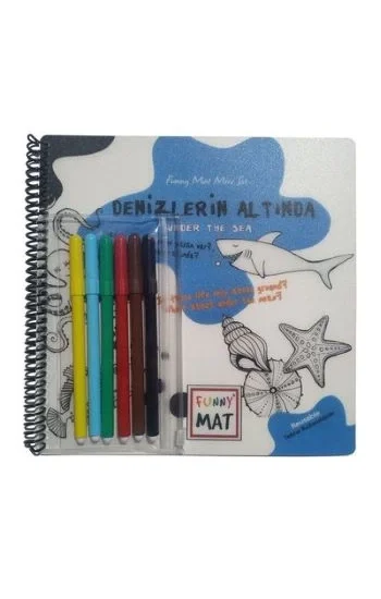 Funny Mat Denizlerin Altında Kalemli Mini Set