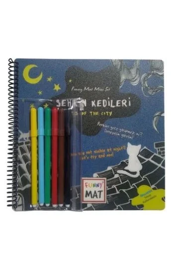 Funny Mat Şehrin Kedileri Kalemli Mini Set
