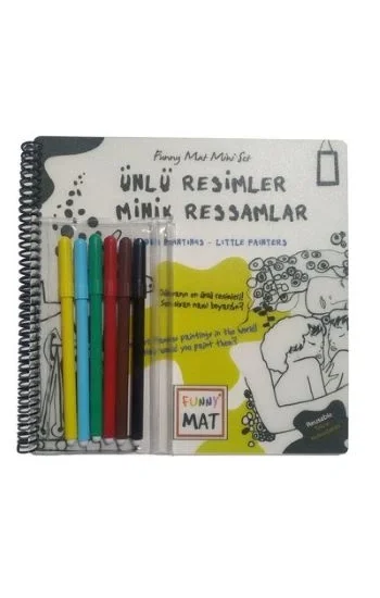 Funny Mat Ünlü Resimler Minik Ressamlar Kalemli Mini Set