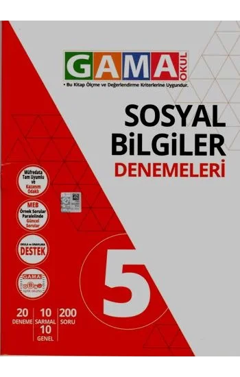 Gama 5 Sosyal Bilgiler Denemeleri
