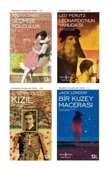 Geçmişe Yolculuk + Leonardonun Yahudası + Kızıl + Bir Kuzey Macerası- 4 Kitap Set