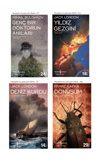 Genç Bir Doktorun Anıları + Yıldız Gezgini + Deniz Kurdu + Dönüşüm- 4 Kitap Set