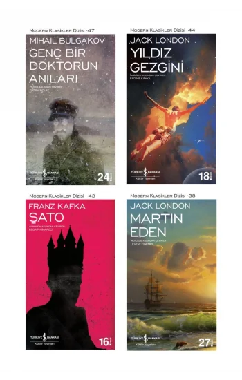 Genç Bir Doktorun Anıları + Yıldız Gezgini + Şato + Martin Eden- 4 Kitap Set - Iş Bankası Özel Set