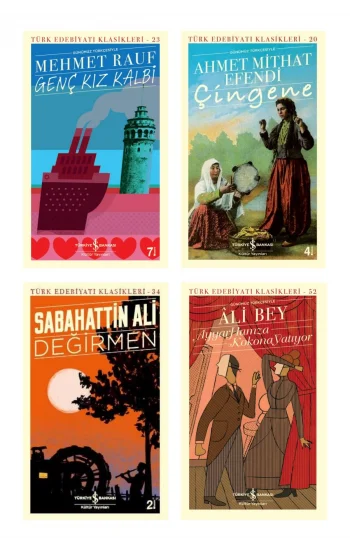 Genç Kız Kalbi (günümüz Türkçesiyle) + Çingene + Define + Ayyar Hamza - Kokona Yatıyor- 4 Kitap Set