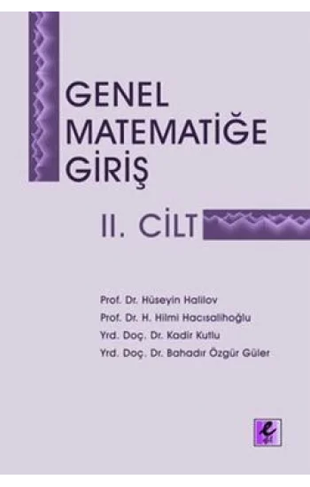 Genel Matematiğe Giriş 2. Cilt