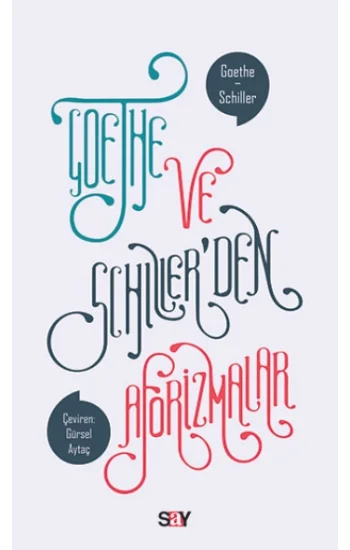 Goethe ve Schillerden Aforizmalar