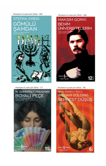 Gömülü Şamdan + Benim Üniversitelerim + Boyalı Peçe + Serbest Düşüş- 4 Kitap Set