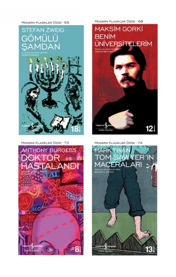 Gömülü Şamdan + Benim Üniversitelerim + Doktor Hastalandı + Tom Sawyerin Maceraları- 4 Kitap Set