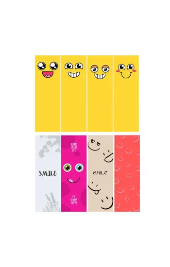 Gülümseme Temalı Kitap Ayraçları 01-