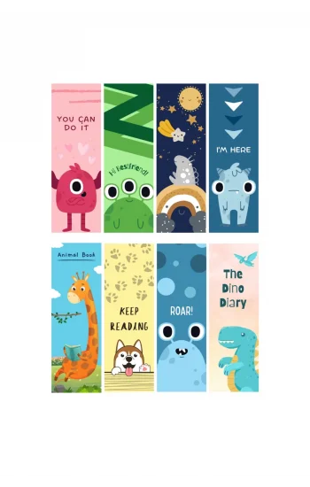 Gülümseme Temalı Kitap Ayraçları 03-