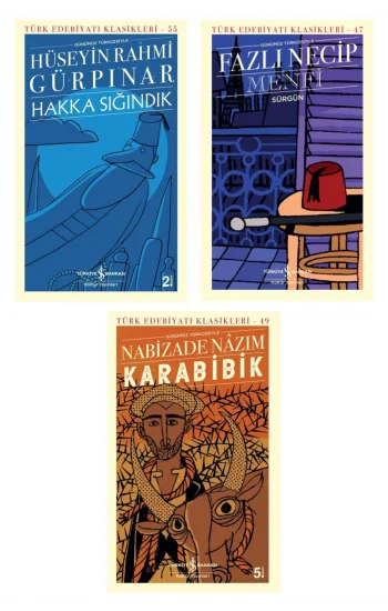 Hakka Sığındık + Menfi - Sürgün + Karabibik (günümüz Türkçesiyle)- 3 Kitap Set - Iş Bankası Özel Set