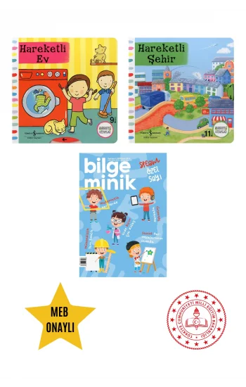 Hareketli Ev - Hareketli Şehir - Eğitici Hareketli Kitap Set