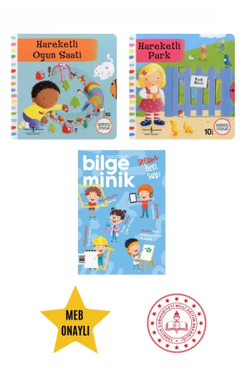 Hareketli Oyun Saati - Hareketli Park - Eğitici Hareketli Kitap Set
