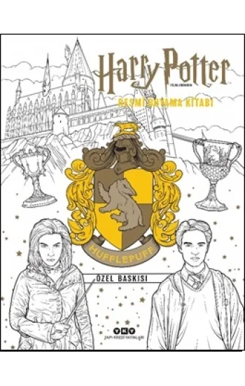 Harry Potter Filmlerinden Resmi Boyama Kitabı – Hufflepuff Özel Baskısı