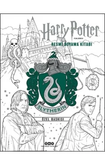 Harry Potter Filmlerinden Resmi Boyama Kitabı – Slytherin Özel Baskısı