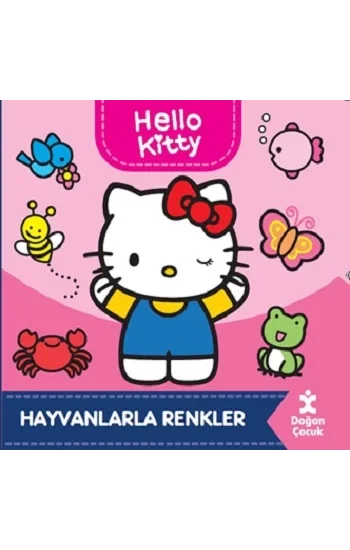 Hello Kitty - Hayvanlarla Renkler (Ciltli)