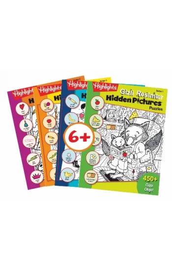 Highlights Hidden Pictures Puzzles (Gizli Resimler) 4lü Set