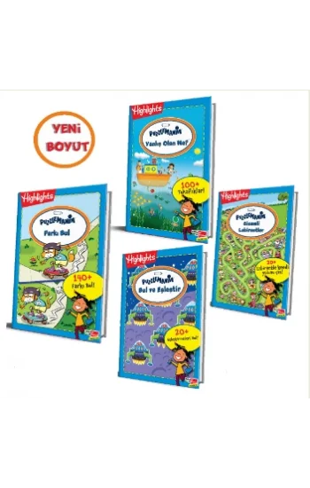 Highlights Puzzlemania (On The Go Serisi) 4lü Set
