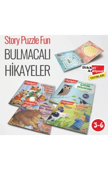 Highlights Sticker Bulmacalı Hikayeler 4lü Set