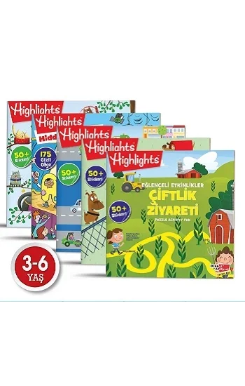 Highlights Sticker Eğlenceli Etkinliklerle Hikayeli Bulmaca 5li Set