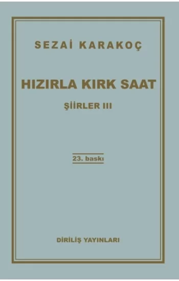 Hızırla Kırk Saat Şiirler III