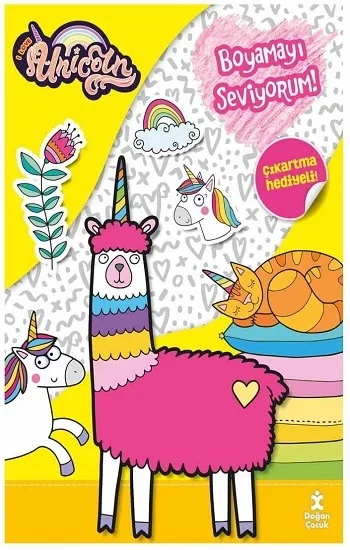 I Love Unicorn Boyamayı Seviyorum