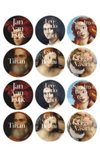 İkonik Tablolar Sticker  (12’li)