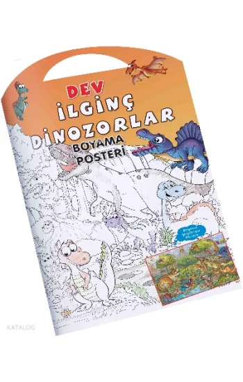 İlginç Dinozorlar Boyama Posteri