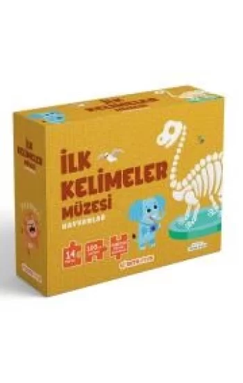 İlk Kelimeler Müzesi - Hayvanlar (İngilizce Destekli Kitap ve Yapboz Seti)
